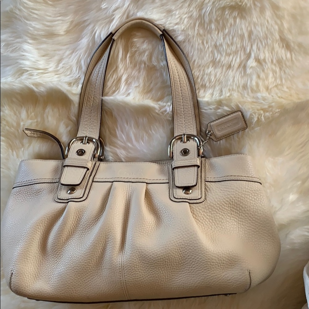 Coach Leather Purse Shoulder Tote Bag